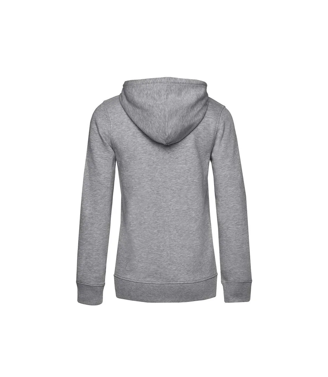 Womens/ladies organic hoodie grey heather B&C