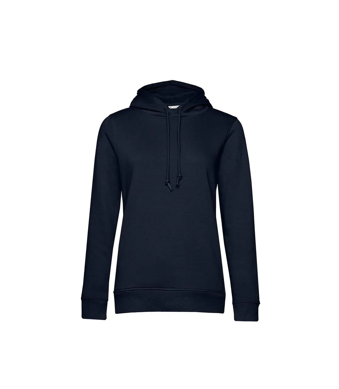 Womens/ladies organic hoodie navy B&C