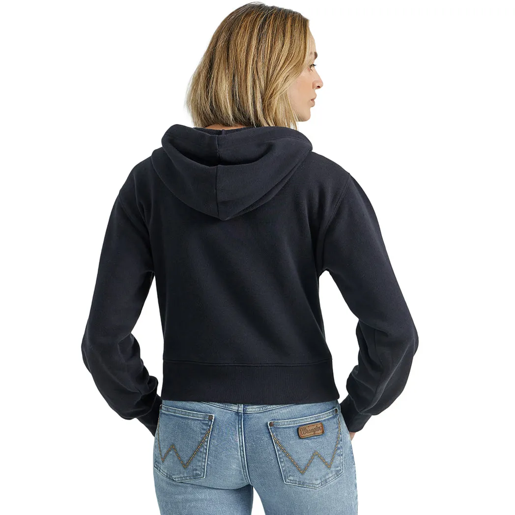 Wrangler Women's Landscape Graphic Navy Hoodie