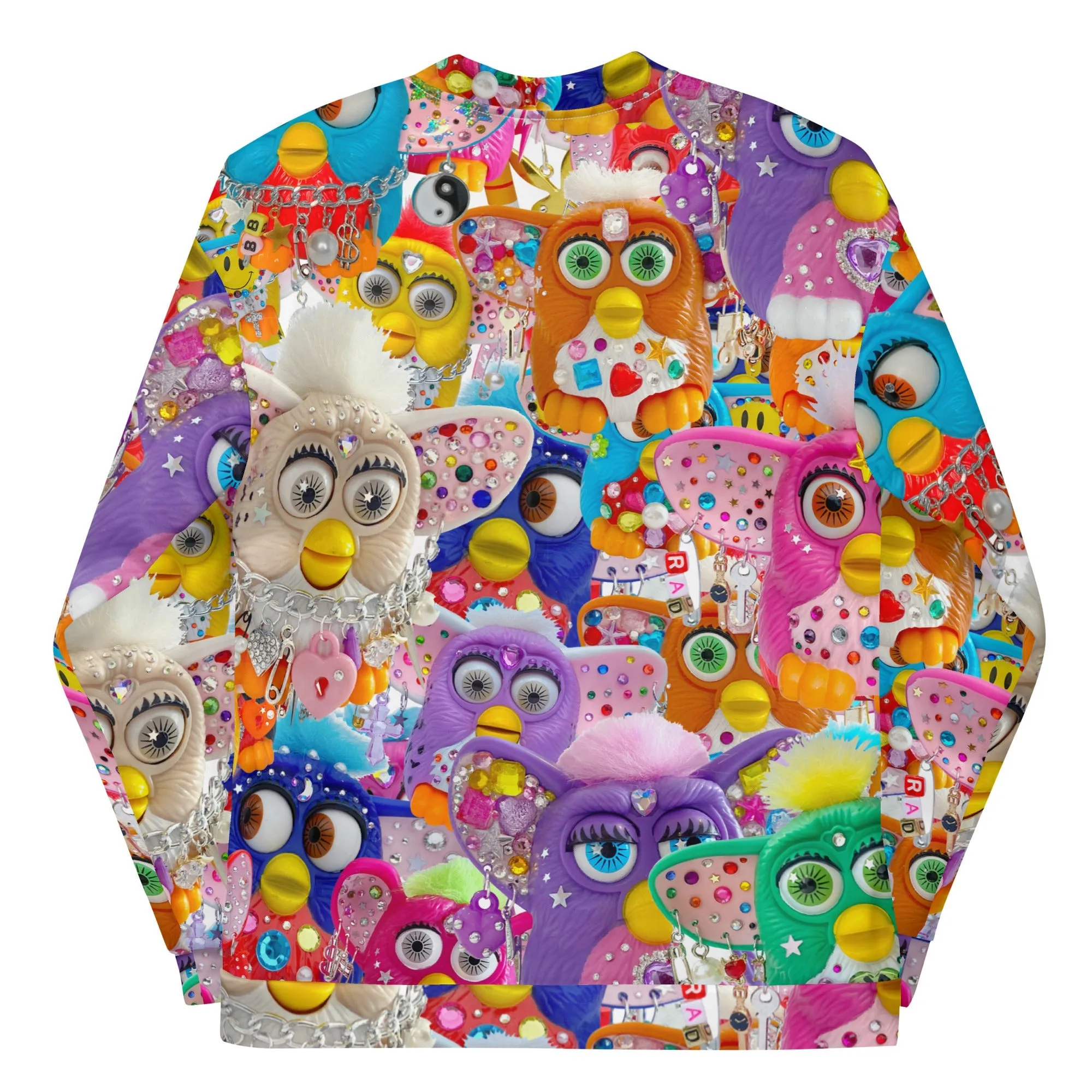 XL UNISEX BEDAZZLED FURBY TRACK JACKET