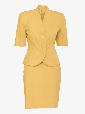 Yellow cotton suit