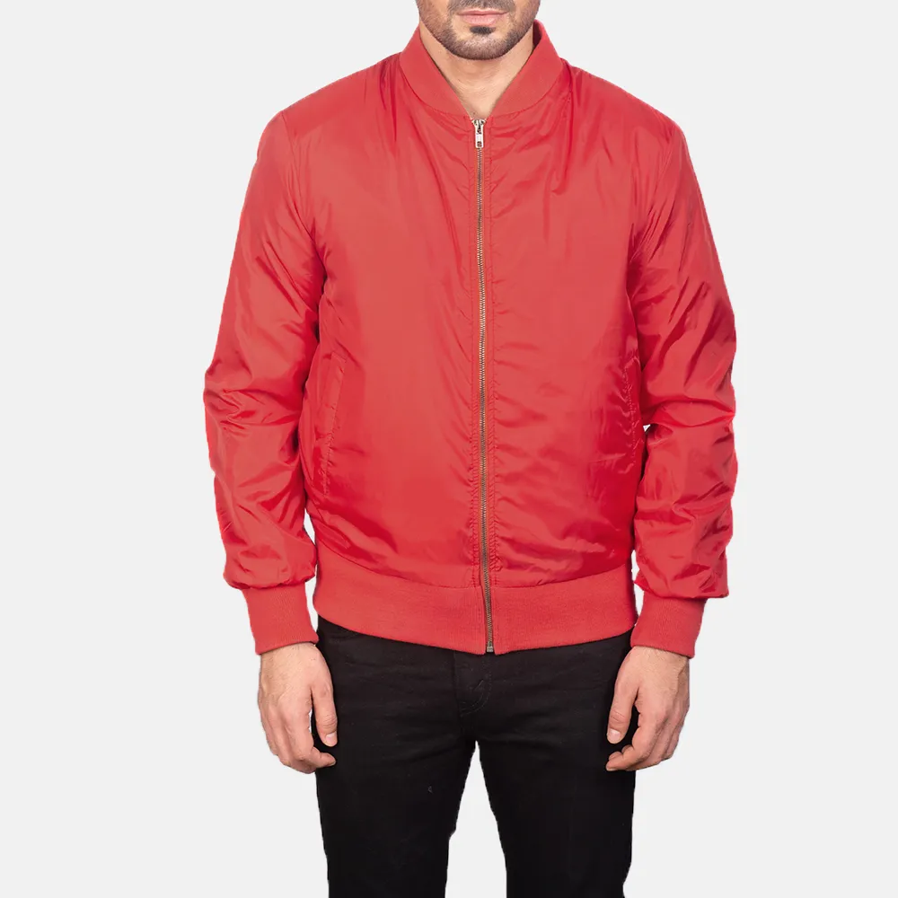 Zack Red Bomber Jacket