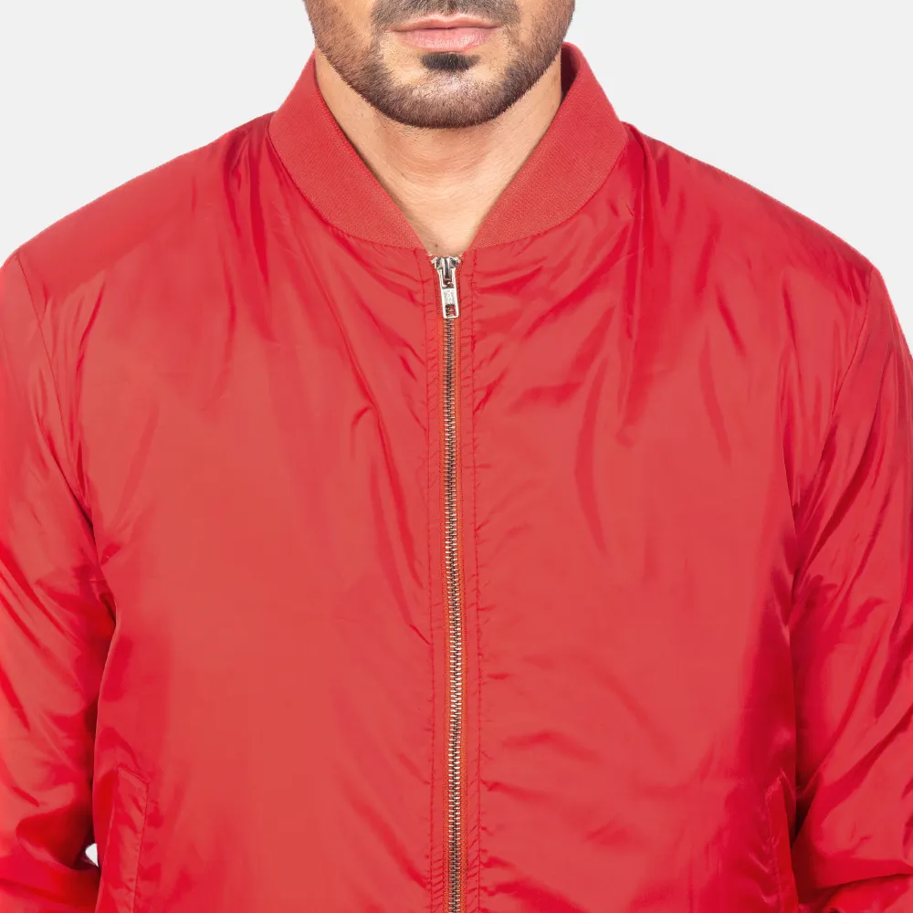 Zack Red Bomber Jacket